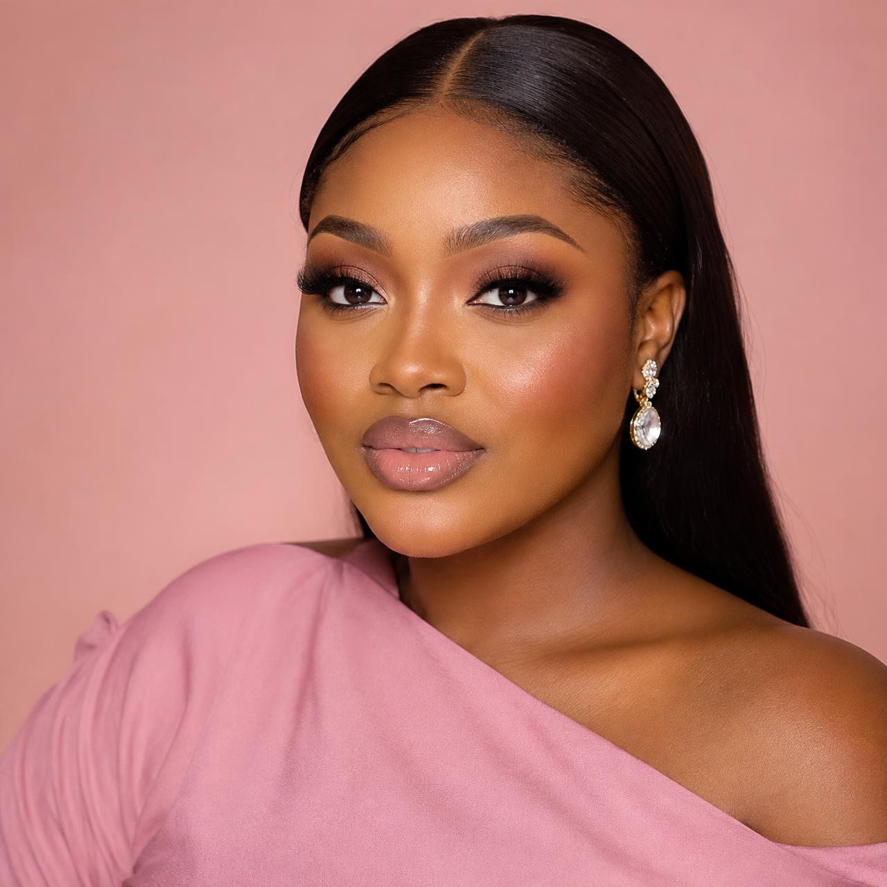 Woman wearing soft glam makeup